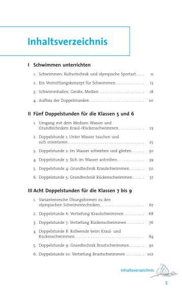 4 Doppelstunde 3: Sich im Wasser antreiben - sportfachbuch.de