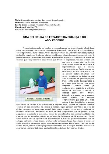 Uma releitura do estatuto da criança e do adolescente - Portal do ...