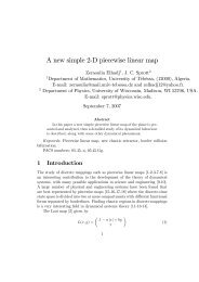 A new simple 2-D piecewise linear map - ResearchGate