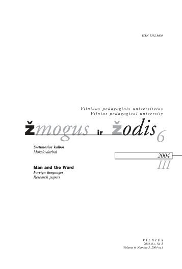 1 þ mogusir þ odis 2 0 0 4 III Man and the Word Foreign languages ...