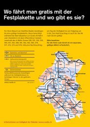 Zonenplan - Stadtfest Baden