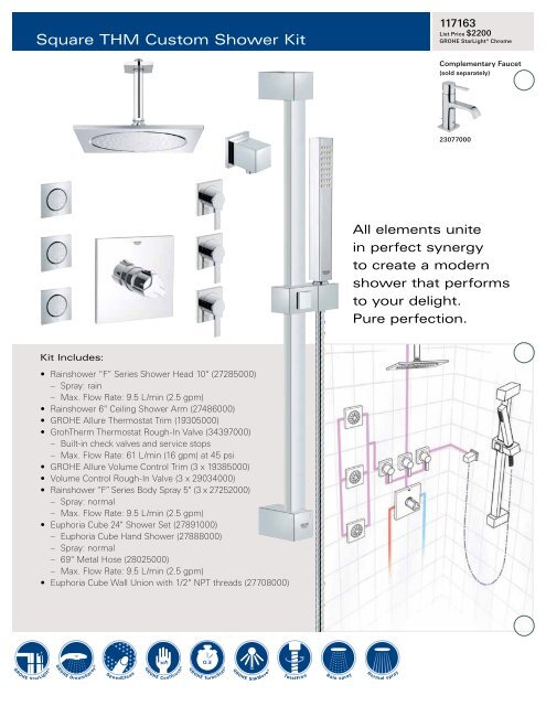 2012 grohe shower kits