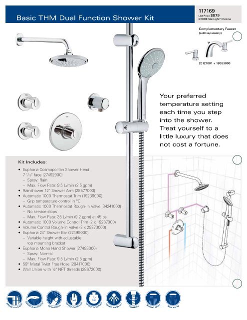 2012 grohe shower kits