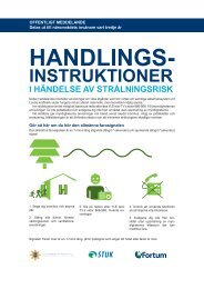 Handlingsinstruktioner i händelse av strålingsrisk (pdf, 970 ... - Fortum