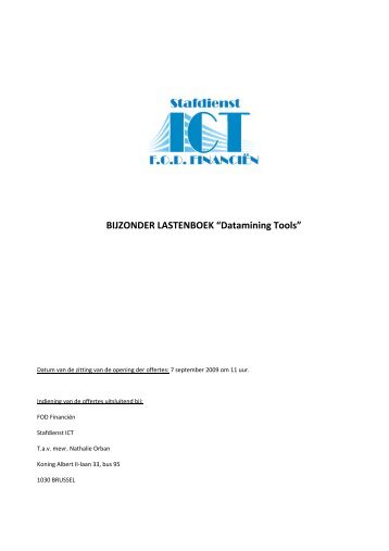 BIJZONDER LASTENBOEK “Datamining Tools” - SeniorenNet