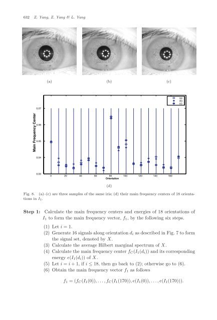 IRIS RECOGNITION BASED ON HILBERT–HUANG TRANSFORM 1 ...