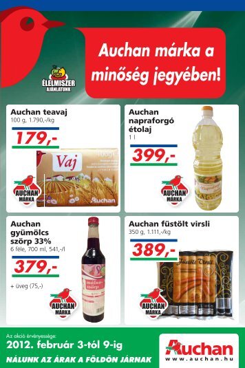 Auchan márka a minőség jegyében!