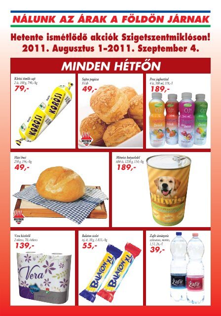 MINDEN HÉTFÔN - Auchan