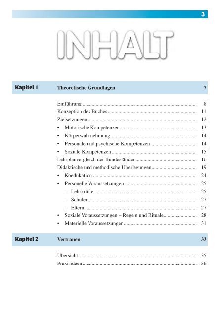 Kapitel 1 Kapitel 2 Theoretische Grundlagen 7 ... - sportfachbuch.de