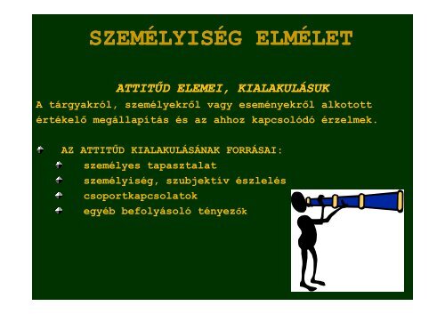 SZEMÉLYISÉG ELMÉLET