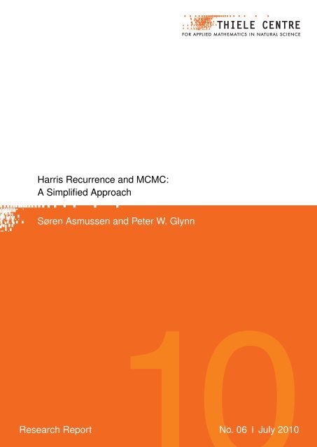 Harris Recurrence and MCMC - Department of Mathematical ...