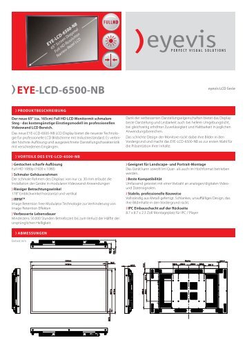 EYE-LCD-6500-NB - Eyevis GmbH