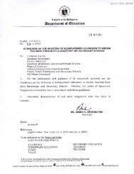DepED Order No.23 s.2013 - Department of Education, Region IV ...