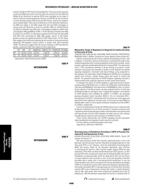 2011 ADA Posters 1261-2041.indd - Diabetes