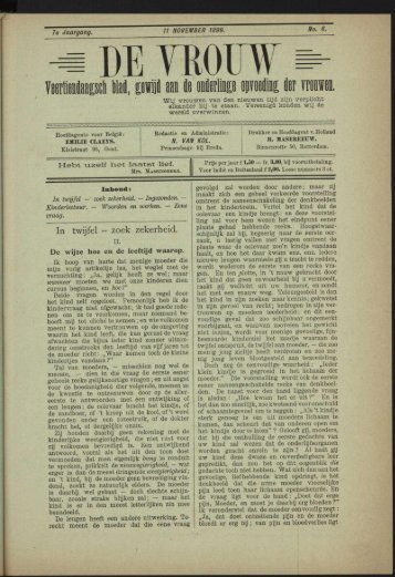 T DE VROFW Veertoilaaiscï Uil, le ï i aai u oierliiGopeaïi in vrouwen.
