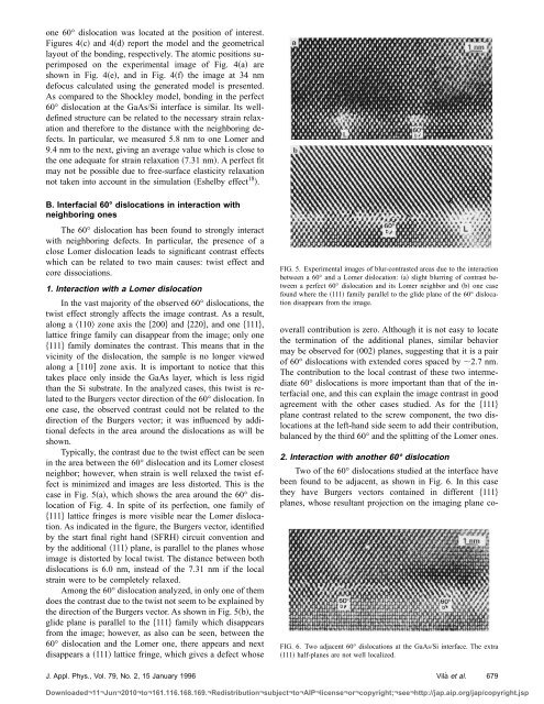 Structure of 60° dislocations at the GaAs/Si interface - Universitat de ...