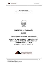 BASES MINISTERIO DE EDUCACIÓN