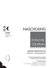 NASCHOLING - Docweb - Katholieke Hogeschool Kempen