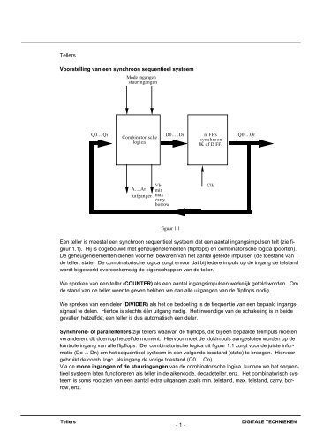 Tellers Voorstelling van een synchroon sequentieel ... - Docweb