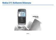 PDF Nokia E71 Kullanım Kılavuzu