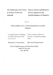 Die Fachsprache der Chemie Theory, Practice and ... - DORAS