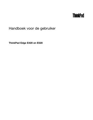 Handboek voor de gebruiker - Lenovo