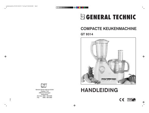 Küchenmaschine_GT 9314_NL.FH11 - Medion