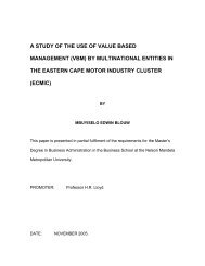 Dessertetion Paper For MBA @03_06.pdf - Nelson Mandela ...