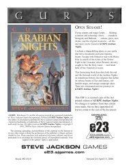 Preview of the PDF - e23 - Steve Jackson Games