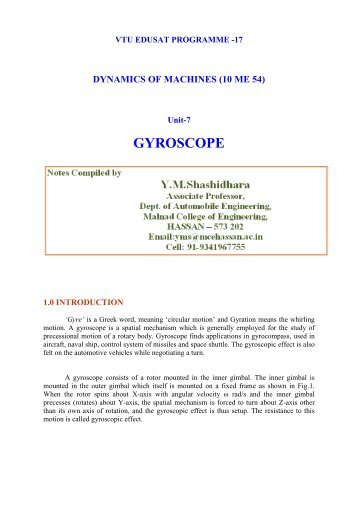 GYROSCOPE - VTU e-Learning