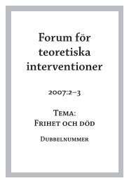 Forum för teoretiska interventioner