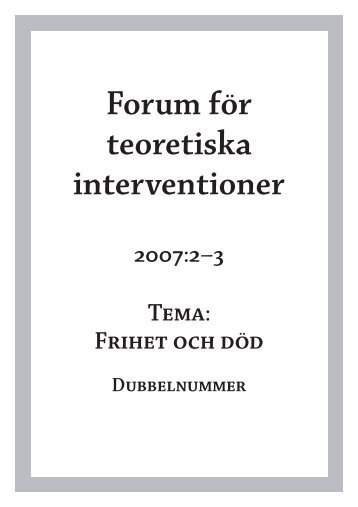 Forum för teoretiska interventioner