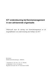 ICT ondersteuning bij Kennismanagement in een adviserende ...