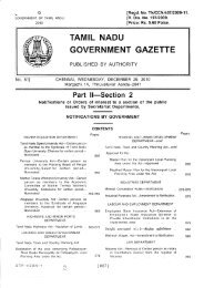 TAMIL NADU GOVERNMENTGAZETTE - ESI Corporation, Chennai