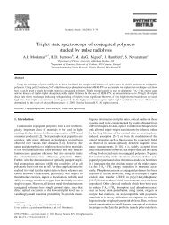 Triplet state spectroscopy of conjugated polymers ... - Estudo Geral