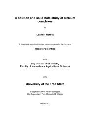 A solution and solid state study of niobium complexes University of ...