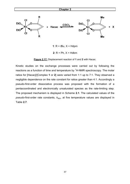 A solution and solid state study of niobium complexes University of ...