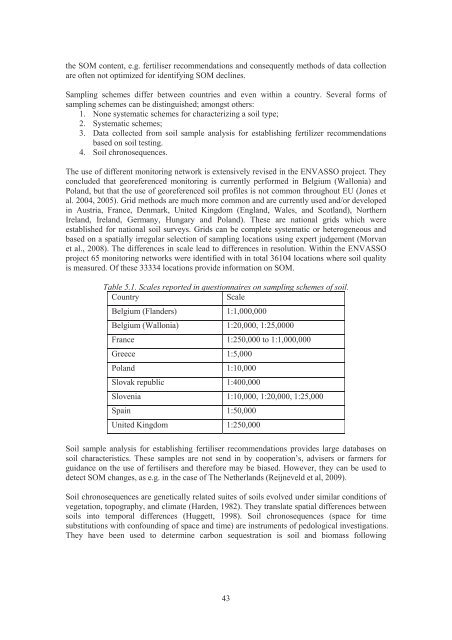 Risk Assessment Methodologies of Soil Threats in Europe