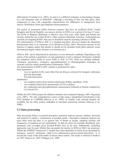 Risk Assessment Methodologies of Soil Threats in Europe