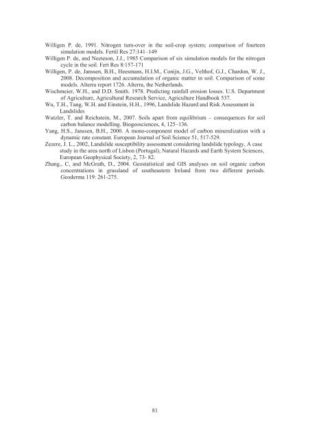 Risk Assessment Methodologies of Soil Threats in Europe