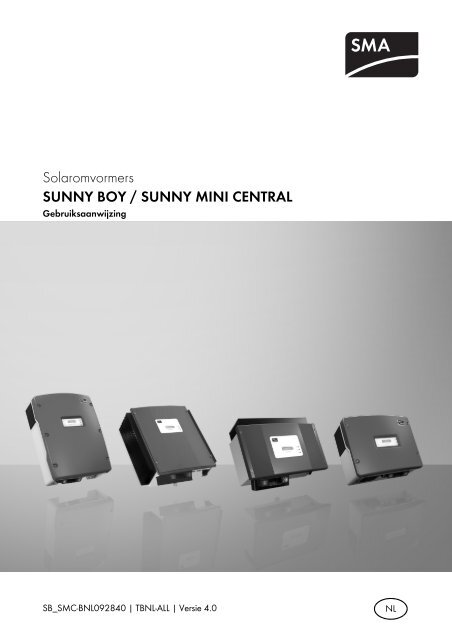 presentatie Bestrooi Grote hoeveelheid Solaromvormers SUNNY BOY / SUNNY MINI CENTRAL