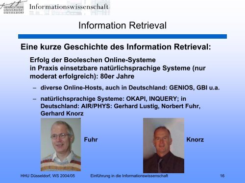 Einführung in die Informationswissenschaft