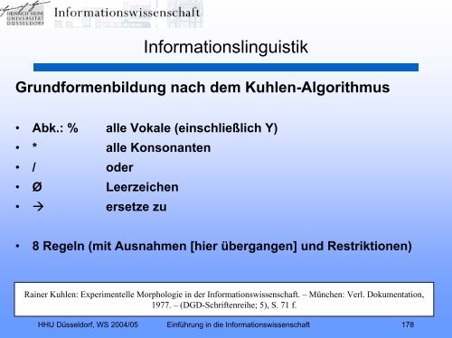 Einführung in die Informationswissenschaft