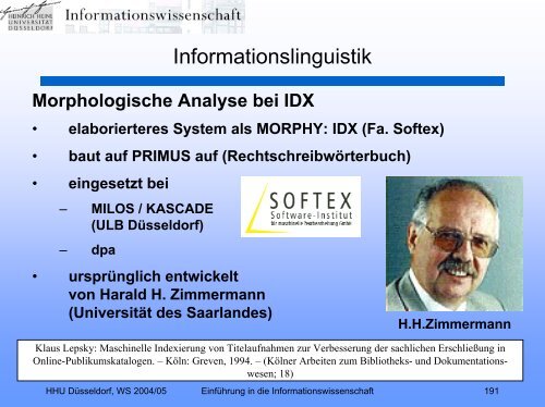 Einführung in die Informationswissenschaft