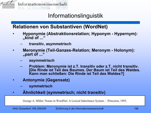 Einführung in die Informationswissenschaft