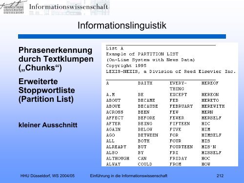 Einführung in die Informationswissenschaft