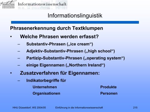 Einführung in die Informationswissenschaft