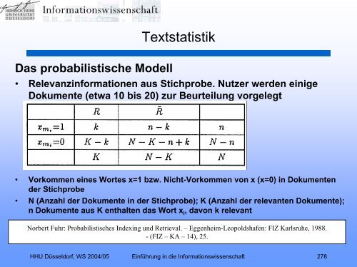 Einführung in die Informationswissenschaft