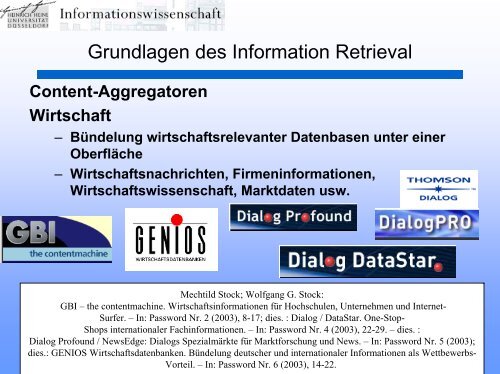 Einführung in die Informationswissenschaft