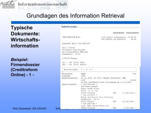 Einführung in die Informationswissenschaft